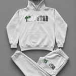 Trapstar Chenille Decoded Hooded Tracksuit - GreyGreen