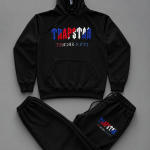 Trapstar London Chenille Decoded Hooded Black Tracksuit