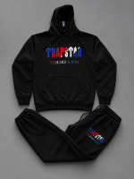 Trapstar London Chenille Decoded Hooded Black Tracksuit