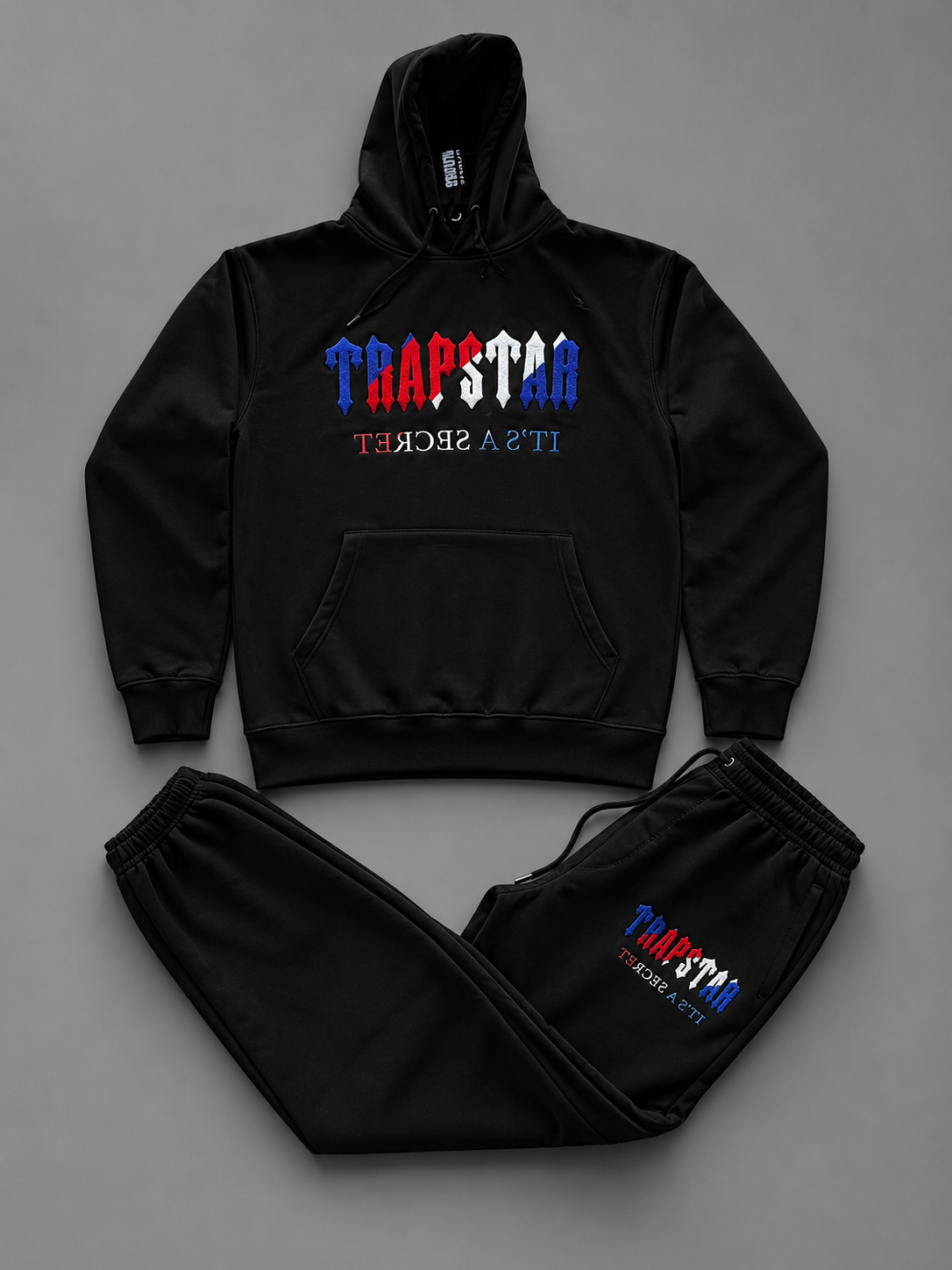 Trapstar London Chenille Decoded Hooded Black Tracksuit Trapstar London Chenille Decoded Hooded Black Tracksuit